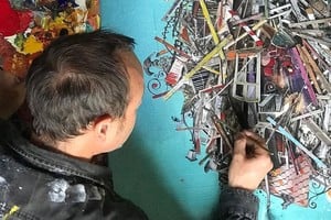 Pablo Bernasconi desarrolla un tipo de arte que implica "mirar dos veces". Foto: Gentileza Pablo Bernasconi