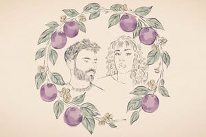 Nicolás y Luna retratados por Constanza Ruiz en el arte de tapa del sencillo. Foto: Gentileza producción