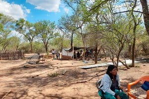Asentamiento de la comunidad wichi, en Miraflores (Chaco).
Gentileza ONG Pata Pila.