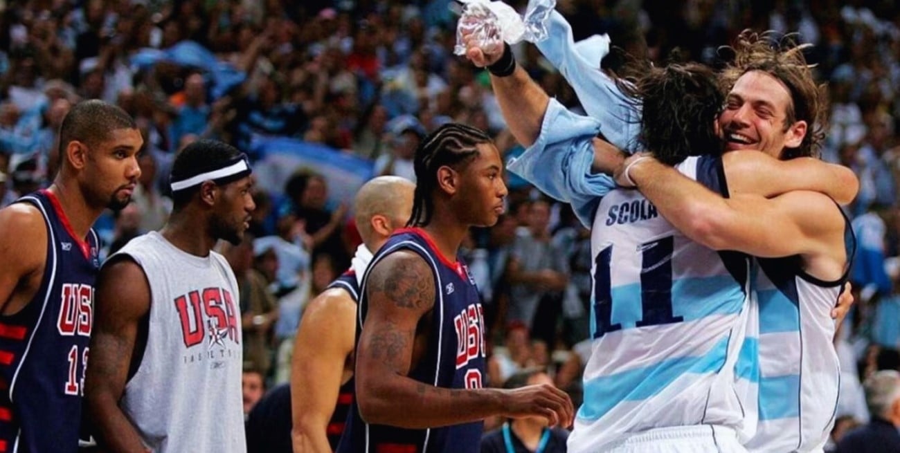 Argentina 89-81 Estados Unidos: el día que la Generación Dorada bajó a la NBA