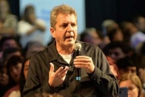 Sergio Massa este martes en Rosario.