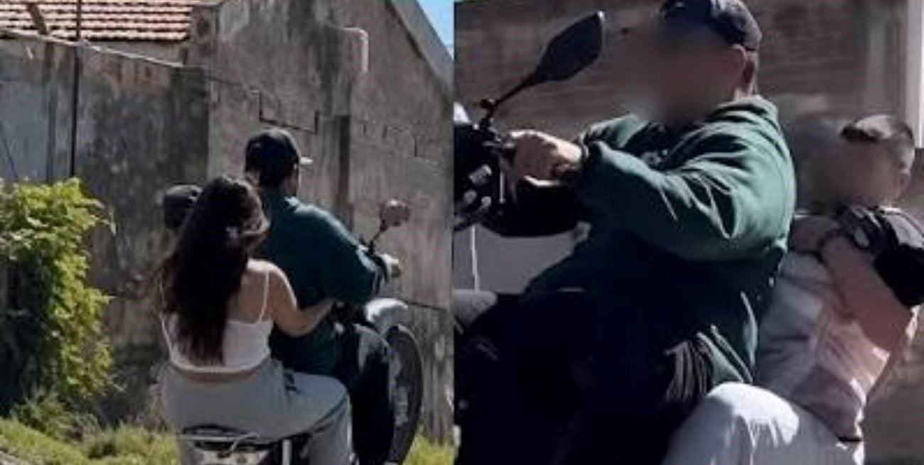 Grabaron a una pareja haciendo un peligroso “willy” con un bebé en Catamarca