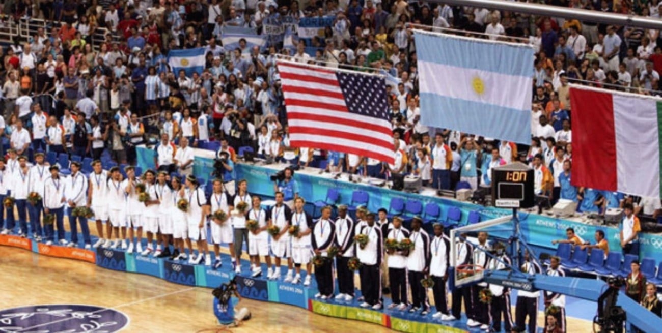 Argentina 84-69 Italia: el día que la Generación Dorada alcanzó la cima olímpica