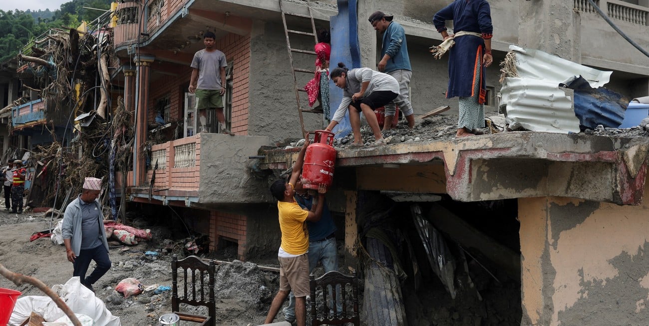 Alerta en Nepal por nuevas inundaciones tras la tragedia que dejó 584 muertos