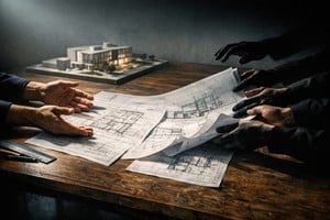 "Uno vuelve hacia atrás y revisa conversaciones, reuniones, cafés compartidos, planos desplegados sobre una mesa".