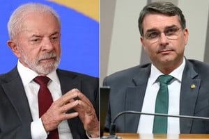 Luiz Lula da Silva y Flávio Bolsonaro, hijo del expresidente Jair Bolsonaro. El duelo electoral que se avecina en el gigante sudamericano.
