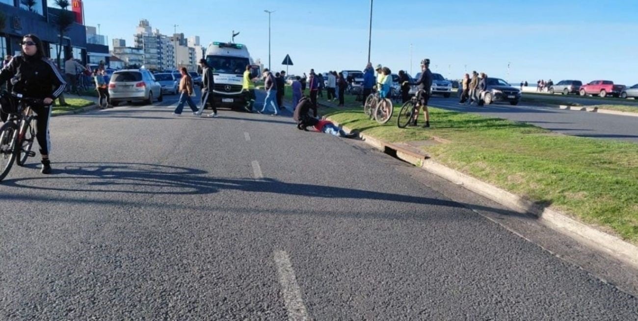 Un conductor de 83 años perdió el control de su auto y atropelló a una pareja en la costa de Mar del Plata