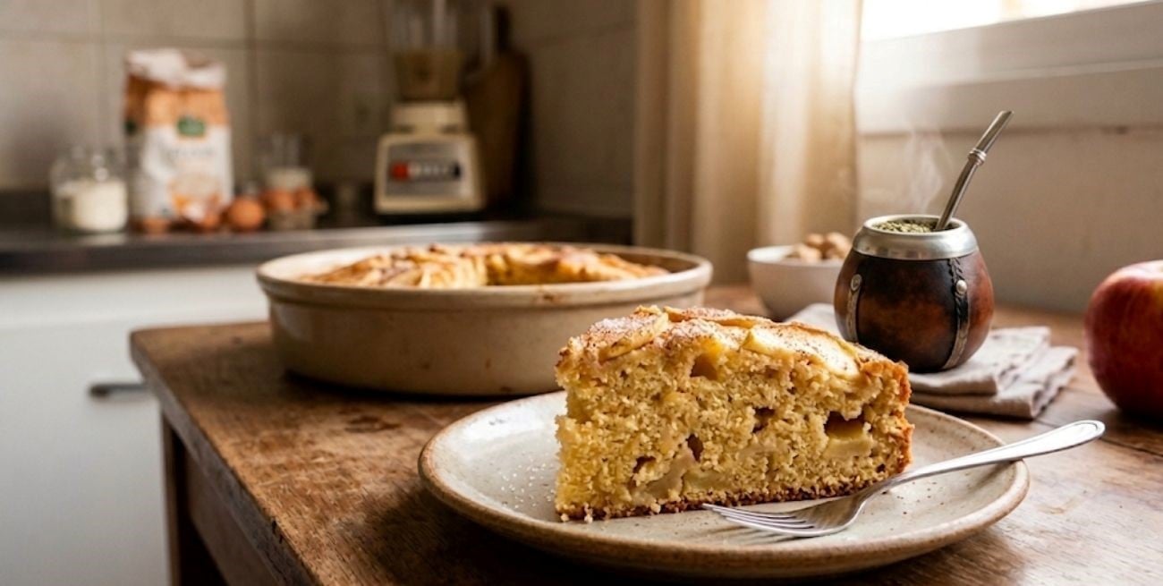 Torta de manzana en licuadora: la receta fácil y económica para la merienda