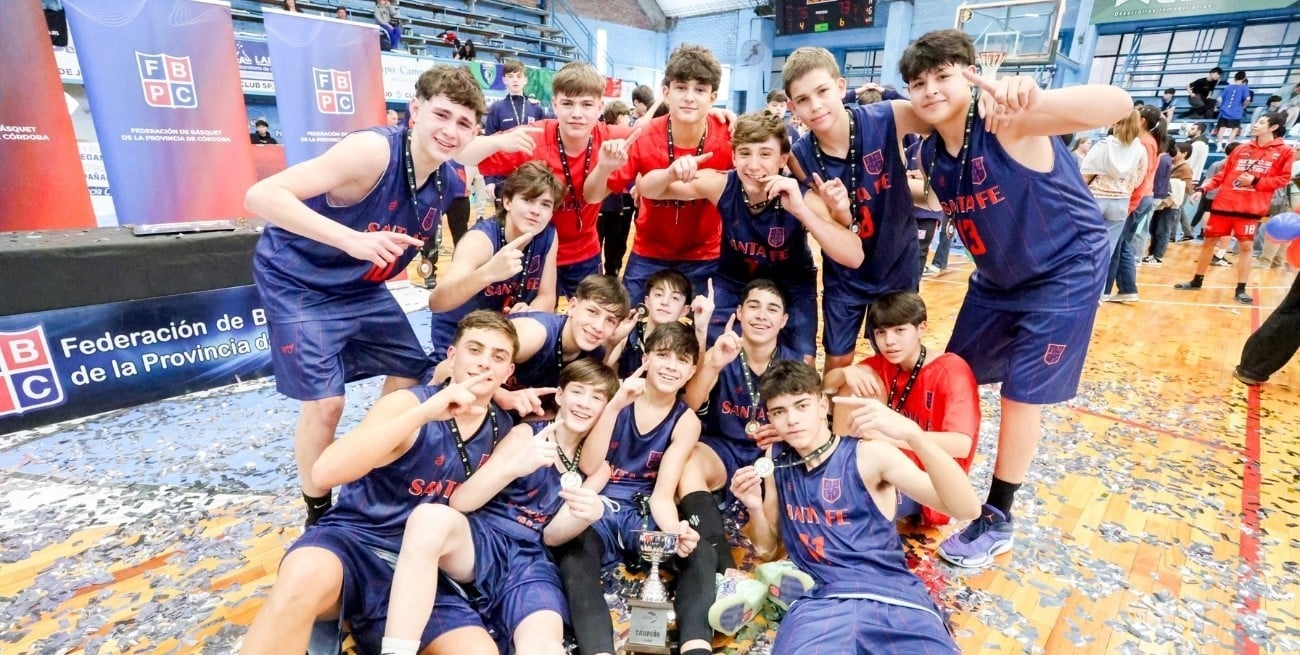 Así ganó Santa Fe el nacional U13 de básquet con un doble sobre el final