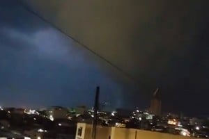 El temporal alcanzó Telêmaco Borba durante la noche del lunes 31 de agosto.