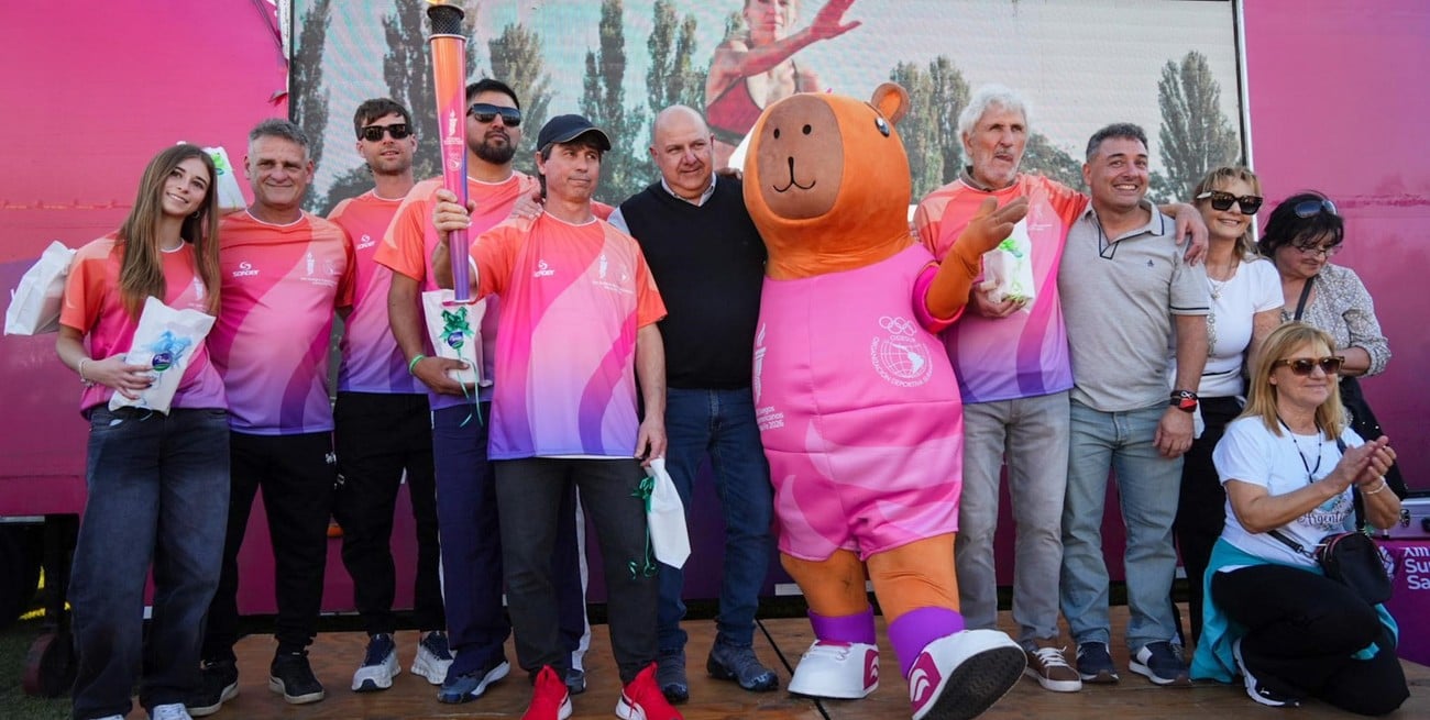 Pujato se sumó a la cuenta regresiva de los Juegos Suramericanos con el paso del Fuego