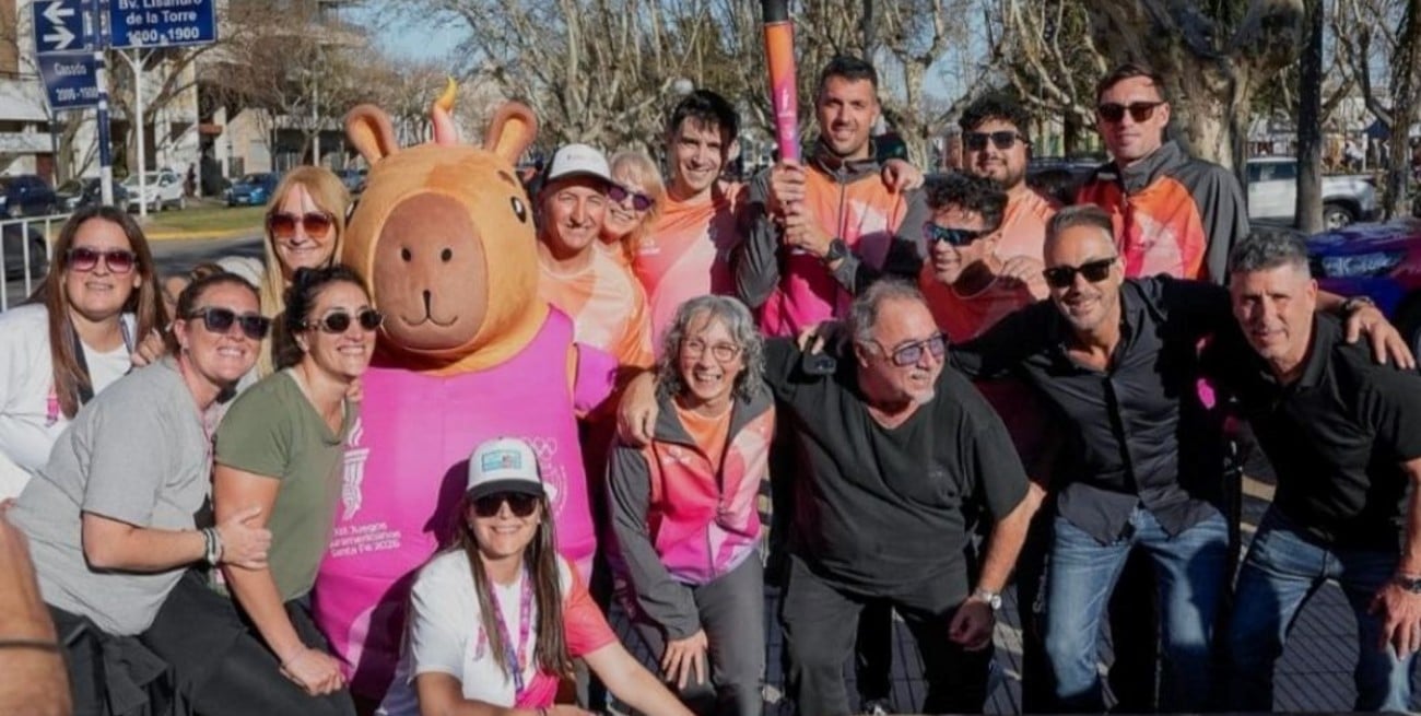 Casilda fue protagonista de una jornada histórica con la llegada de la llama de los XIII Juegos Suramericanos Santa Fe 2026