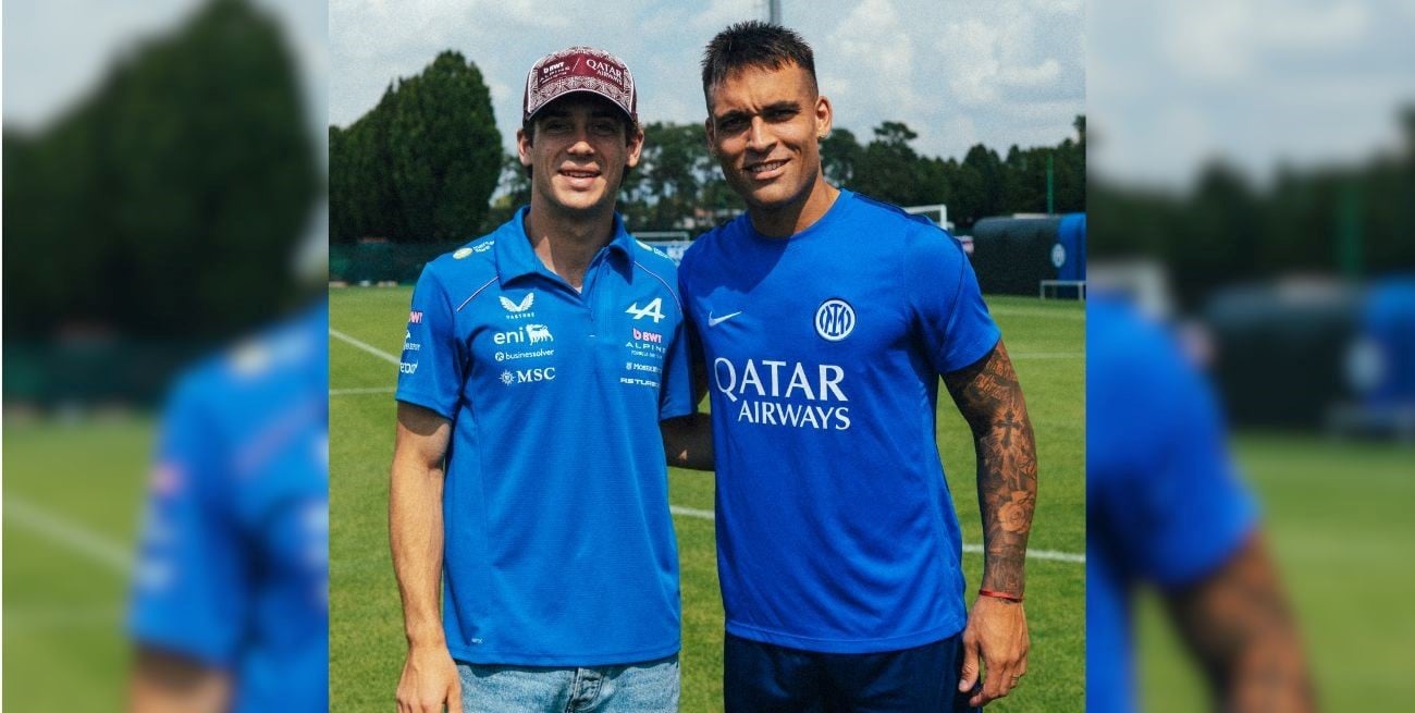 Dos argentinos en Italia: el encuentro entre Colapinto y Lautaro Martínez antes de Monza