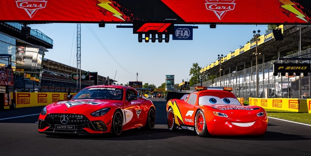 Rayo McQueen llegará a Monza y tendrá su vuelta de honor en la Fórmula 1