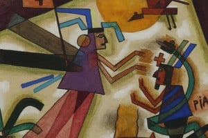 Fragmento de "Piai" de Xul Solar. Foto: Museo Nacional de Bellas Artes