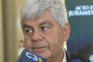 Jorge Baclini habló sobre el futuro de la Corte Suprema santafesina. Crédito: Carolina Niklison.