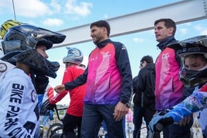 Quedaron inaugurados el Invencible Rafaela y la nueva pista de BMX Race.