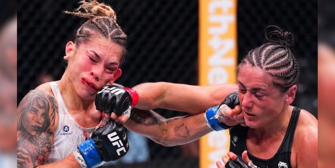 Sofía Montenegro terminó ensangrentada y perdió por sumisión en su debut en UFC

