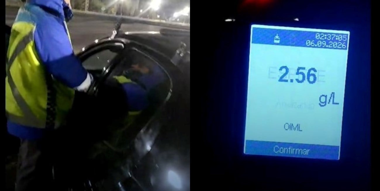 Video: tomaba cerveza mientras manejaba, dio 2,56 de alcohol y quedó inhabilitado