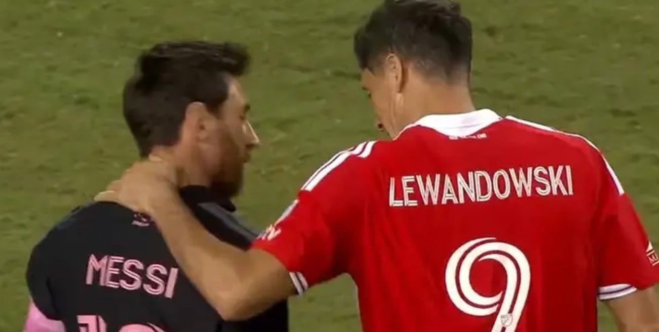 Messi y Lewandowski se reencontraron en la MLS: el abrazo que se volvió viral