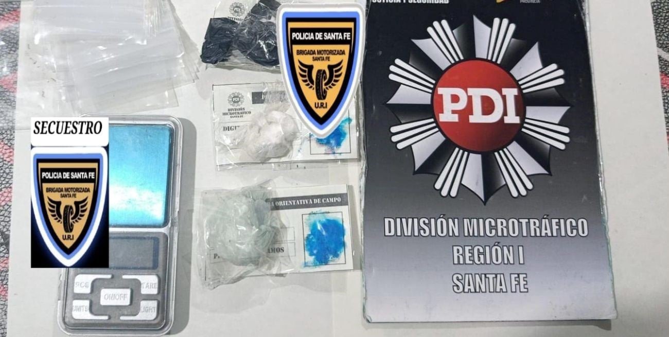 Aprehendieron a un hombre con droga, una balanza y elementos para fraccionamiento