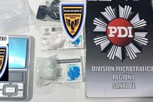 Detenido con drogas en Santa Fe. Foto: Gentileza