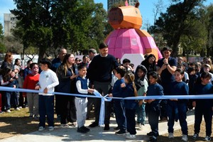 Pullaro habilitó el nuevo espacio en el Parque del Sur. Foto: Flavio Raina