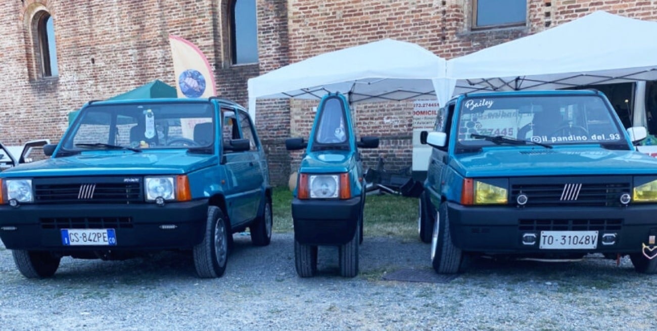 Un Fiat Panda de apenas 50 centímetros de ancho se convirtió en el auto más estrecho del mundo