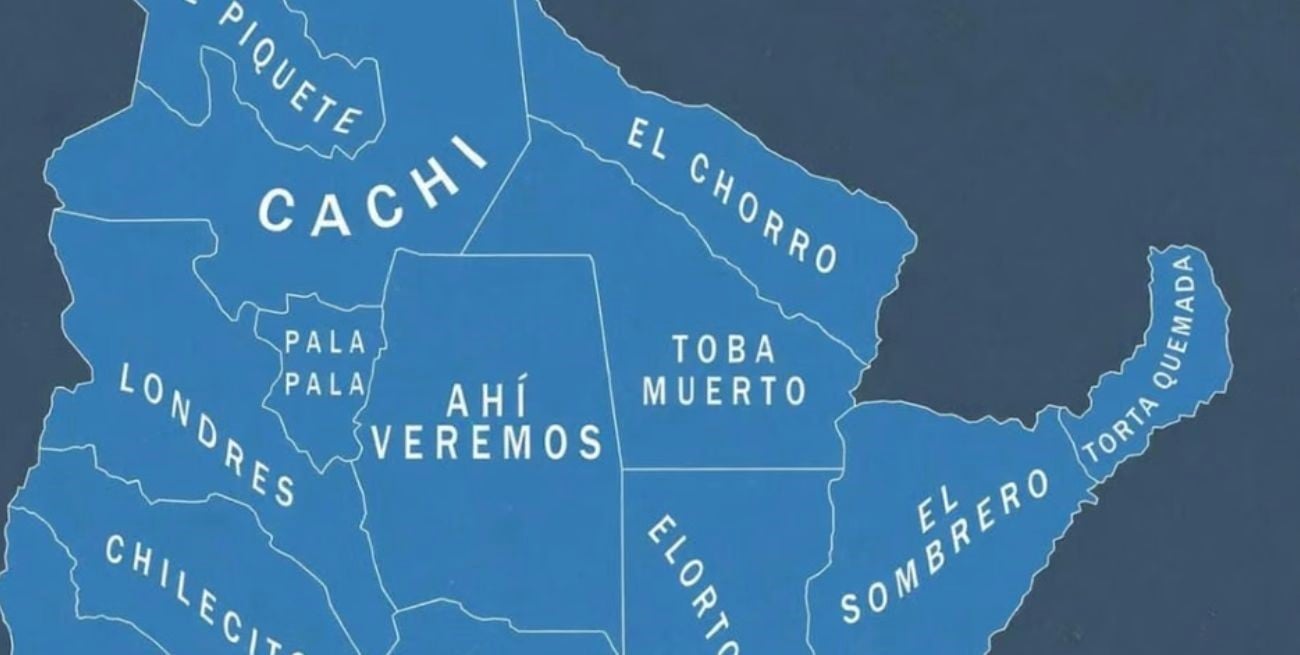 El mapa viral que rebautiza las provincias argentinas con nombres de pueblos curiosos