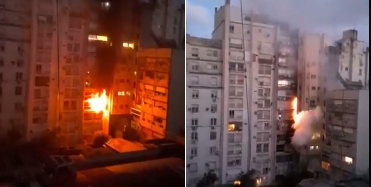 Incendio en Recoleta: evacuaron un edificio de 13 pisos y un hombre fue hospitalizado
