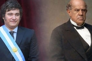 Javier Milei y Domingo F. Sarmiento. Es bueno saber que existen muchas diferencias que marcar.