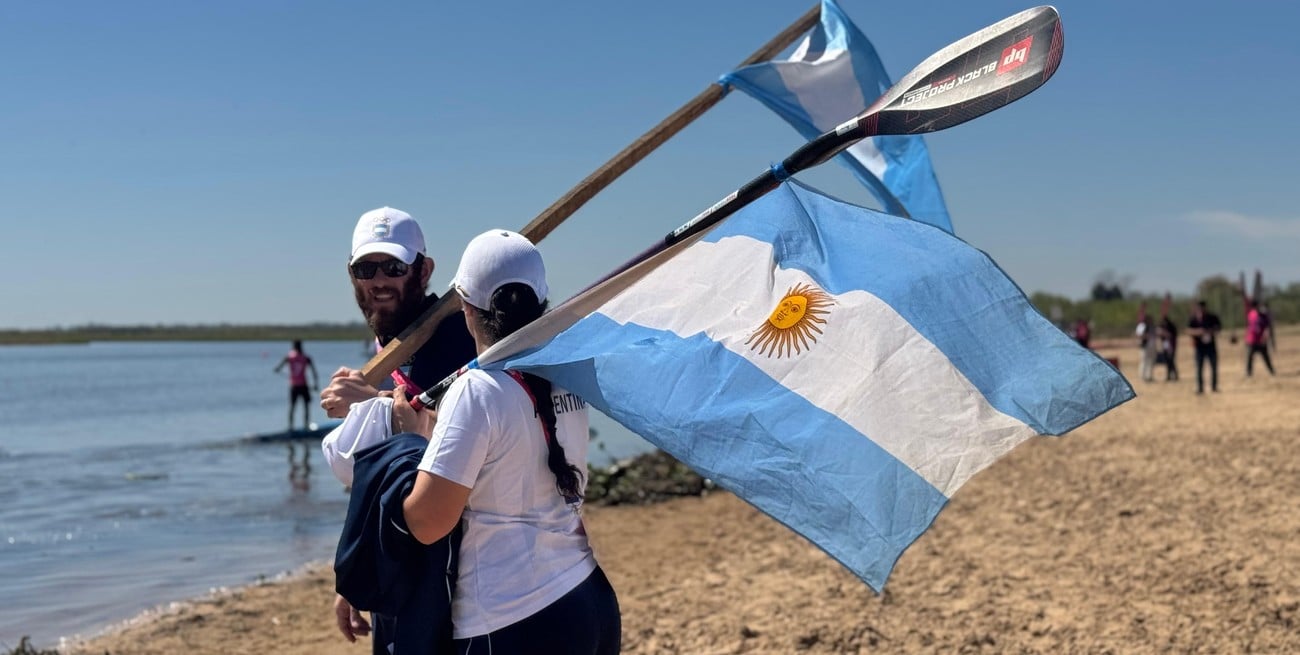 Argentina brilló en Stand Up Paddle y sumó cuatro medallas en la Laguna Setúbal
