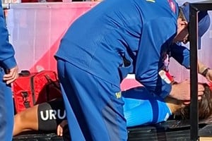Fue asistida por el equipo médico y los estudios iniciales no detectaron lesiones de gravedad.