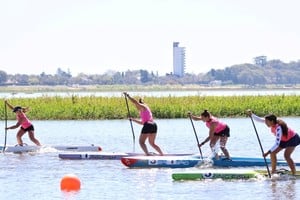La participación de Stand Up Paddle tuvo su estreno en la ciudad de Santa Fe.