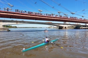 Remo en la Setúbal y una postal que será recordada por mucho tiempo.