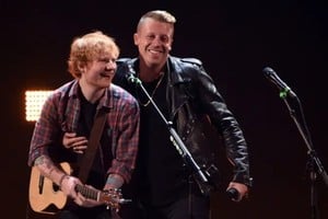 Sheeran y Macklemore, en mejores tiempos. Foto: Gentileza BBC Mundo