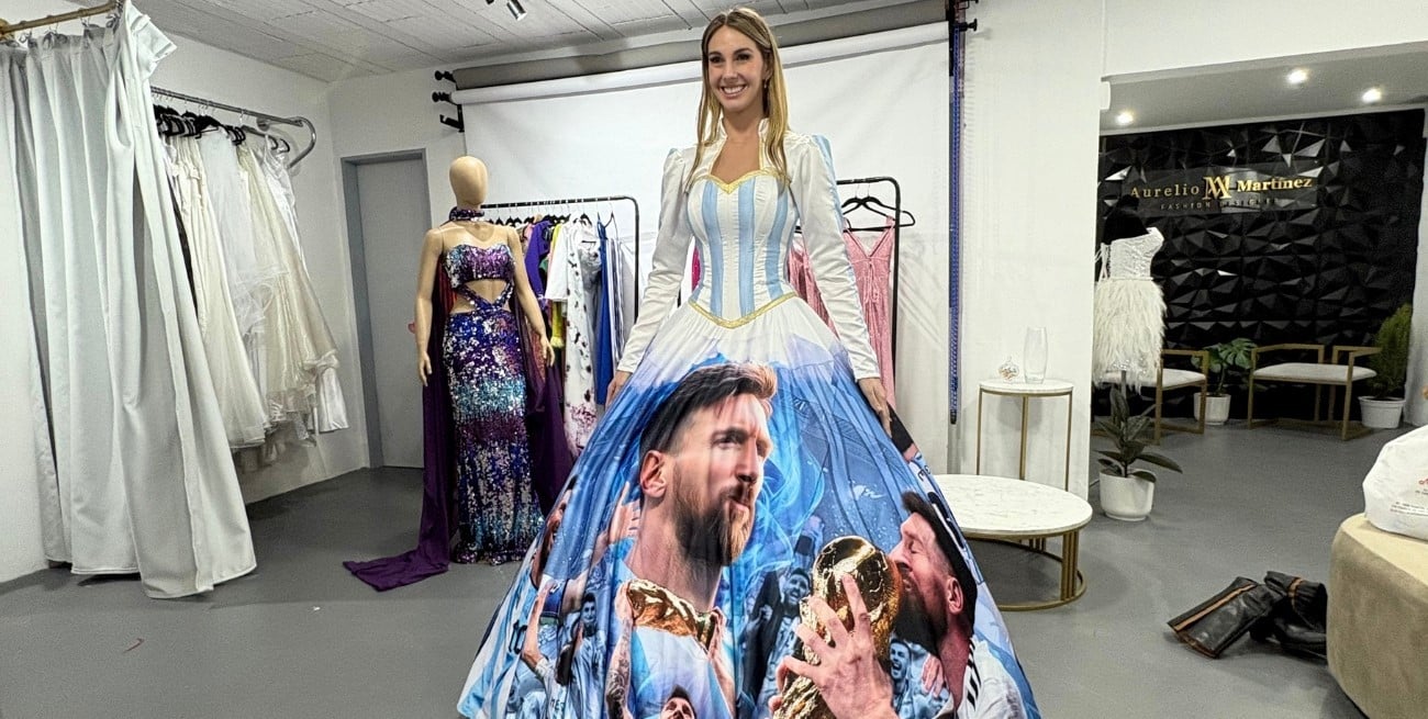 De Newell’s a Qatar: la historia del vestido que homenajeó a Messi en Miss Mundo 2026