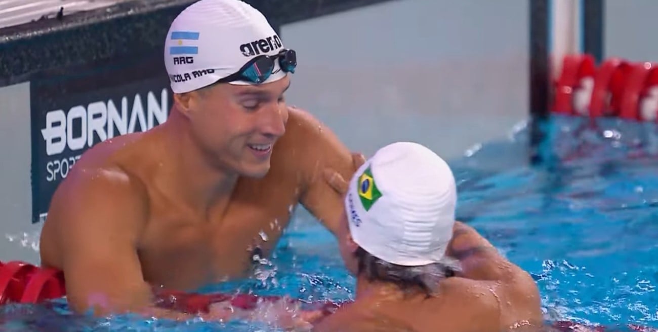 Natación: el santafesino Grassi obtuvo la medalla de bronce en 50 metros estilo libre