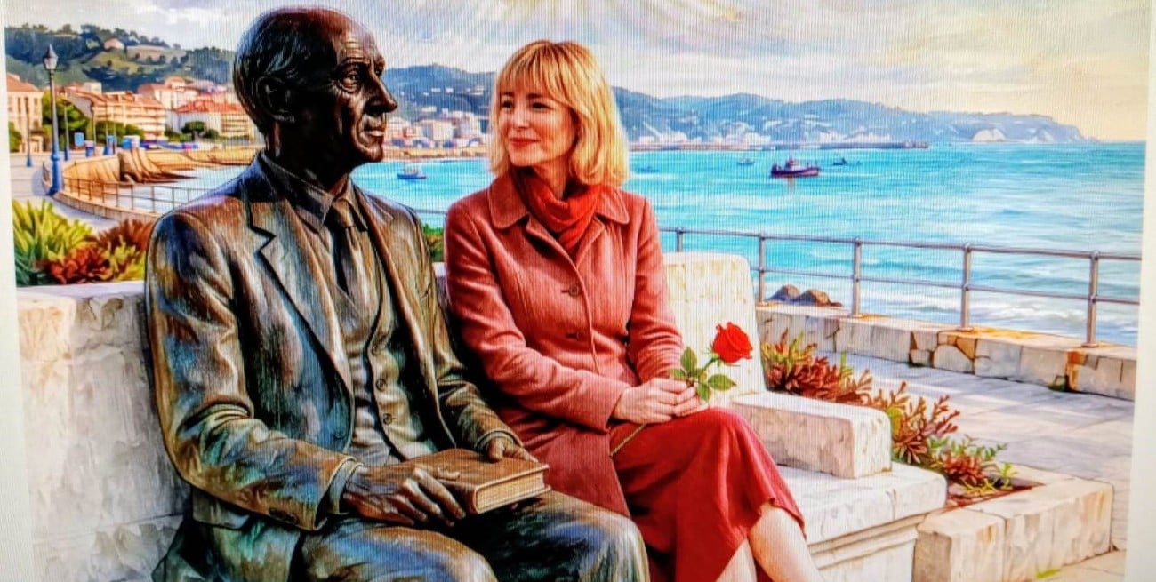 La estatua, el viento, el mar y la rosa