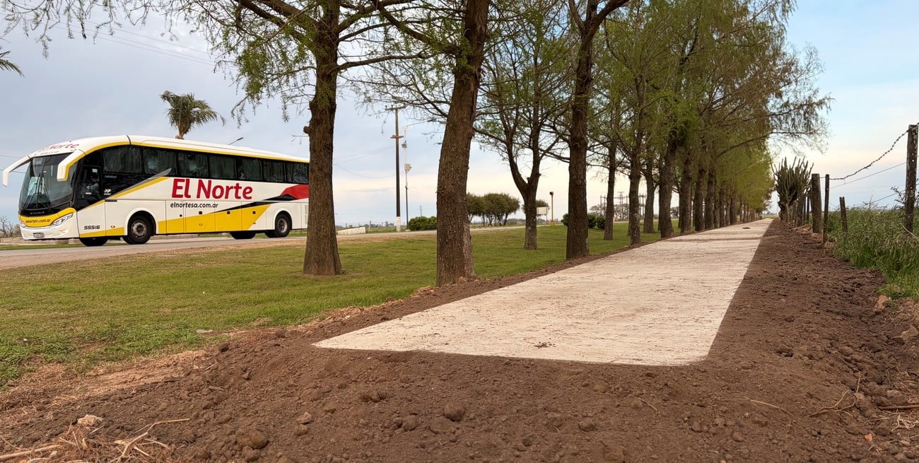 San Agustín avanza con la ciclovía: ya se ejecutó unos 400 metros de la obra