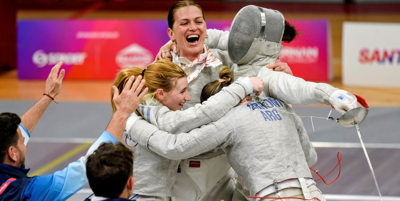 Oro para Argentina en sable femenino por equipos de los Juegos Suramericanos 2026