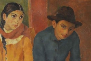 Fragmento de "Santiagueños" de Gómez Cornet. Foto: Museo Nacional de Bellas Artes