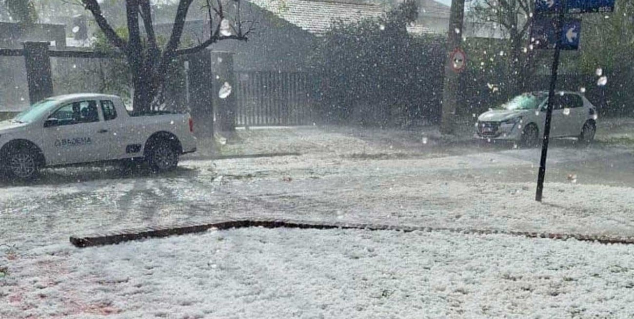 Un feroz granizo golpeó a Córdoba capital