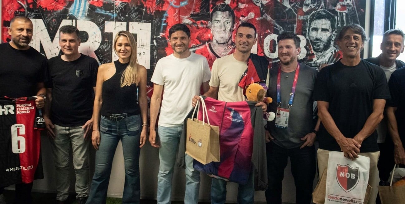 Scaloni presenció el partido de la Sub-19 en el Coloso y Pullaro celebró su visita