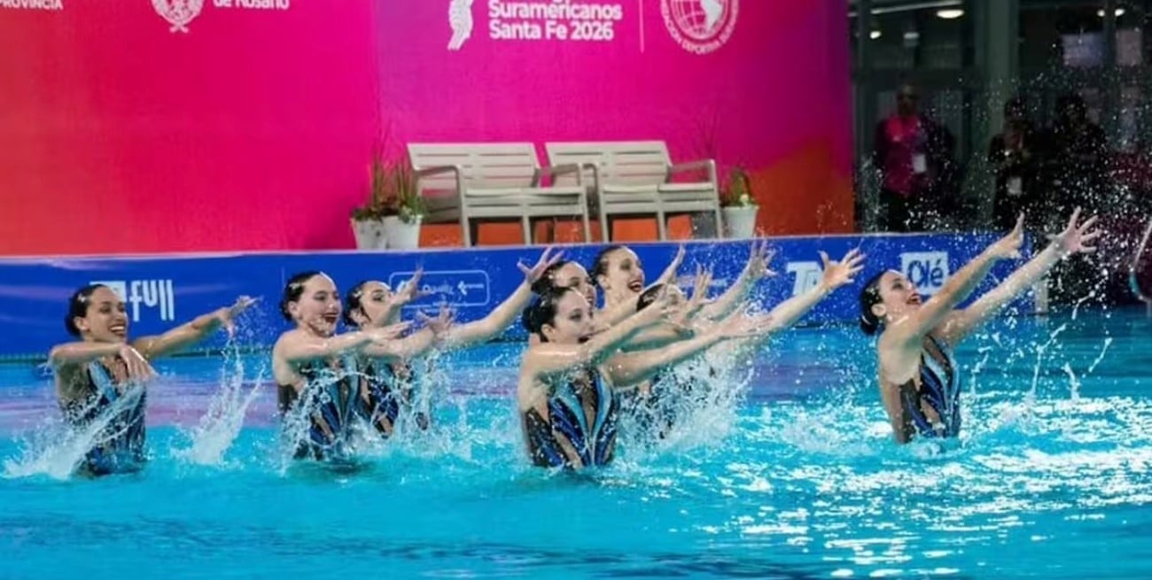 Chile ganó el oro y Argentina terminó quinta en natación artística en Santa Fe 2026