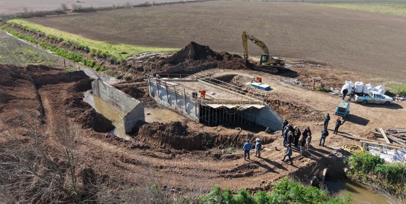 El departamento Iriondo suma obras para mejorar los desagües ante un escenario de lluvias intensas